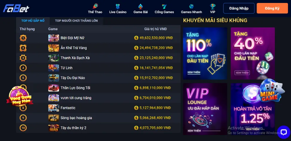 Banner quảng cáo các chương trình khuyến mãi hấp dẫn, tiền thưởng chào mừng và ưu đãi VIP tại 32vin nhà cái
